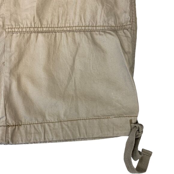 Old Navy Capri Pants Women's Size 14 Tan Wide Leg Low Rise Flat Front Outdoor - Picture 13 of 16